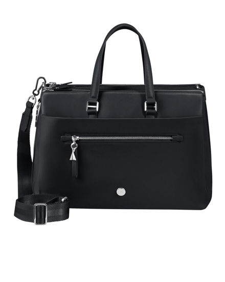 Immagine di SAMSONITE - Borsa due manici nera con tasca per laptop fino a 14.1'', tracolla removibile