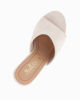 Immagine di MISS GLOBO - Zeppa beige scamosciata con sottopiede in VERA PELLE, tacco 12,5CM