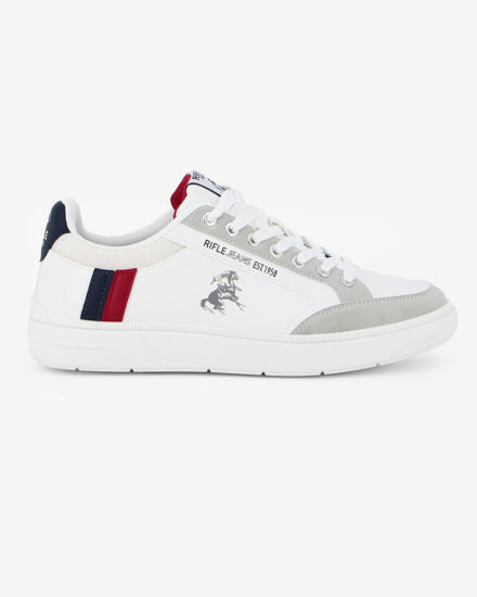 Immagine di RIFLE - Scarpa bianca da uomo con lacci