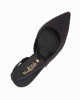 Immagine di MISS GLOBO - Décolleté slingback nera in lycra con scollo laterale, tacco 7,5CM