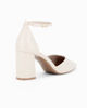 Immagine di MISS GLOBO - Décolleté avorio con sottopiede in VERA PELLE e cinturino alla caviglia, tacco 7,5CM
