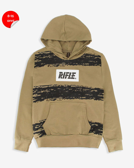 Immagine di RIFLE - FELPA BEIGE CON CAPPUCCIO PER RAGAZZI 8-16 ANNI