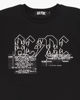 Immagine di ACDC - TSHIRT MANICA CORTA NERA IN COTONE PER RAGAZZE