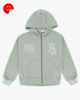 Immagine di KEITH HARING - FELPA VERDE FULL ZIP CON CAPPUCCIO DA RAGAZZA 10-14 ANNI