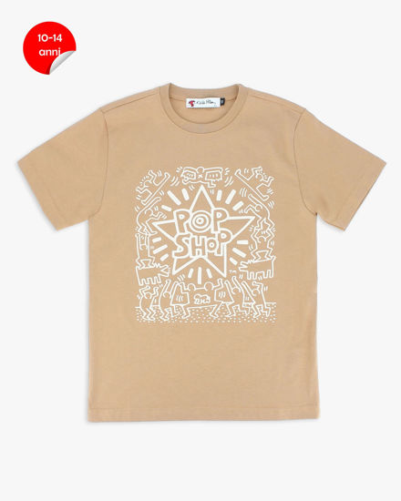 Immagine di KEITH HARING - TSHIRT MANICA CORTA BEIGE IN COTONE PER RAGAZZI