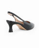 Immagine di MISS GLOBO - Décolleté slingback nera, tacco 5,5CM - MADE IN ITALY