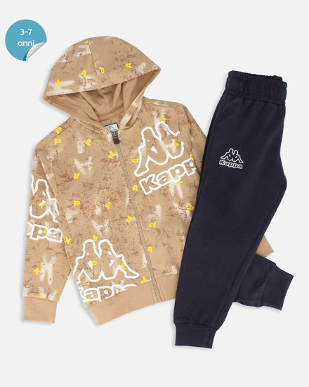 Immagine di KAPPA - TUTA COMPLETA BIMBO CON FELPA BEIGE FULL ZIP