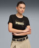 Immagine di PUMA - TSHIRT NERA DA DONNA CON LOGO METALLIZZATO 691824 - 01
