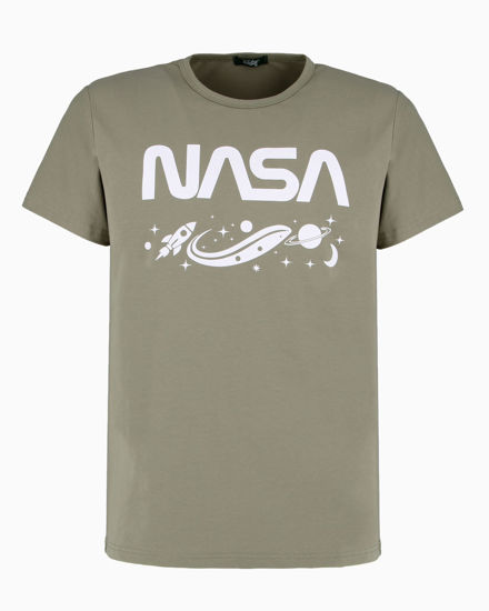 Immagine di NASA - TSHIRT VERDE DA UOMO LOGO NASA