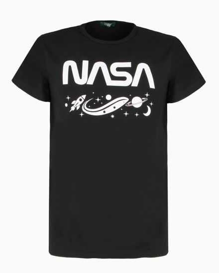 Immagine di NASA - TSHIRT NERA DA UOMO LOGO NASA