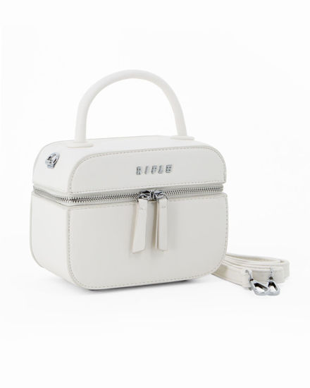 Immagine di RIFLE - Minibag bianca con tracolla removibile