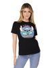 Immagine di LILO&STITCH - Tshirt nera da donna con stampa Stitch - JL052544