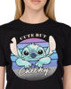 Immagine di LILO&STITCH - Tshirt nera da donna con stampa Stitch - JL052544