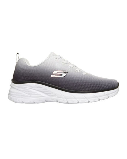 Immagine di SKECHERS - FASHION FIT 2.0 - Sneakers bianca e nera effetto sfumato
