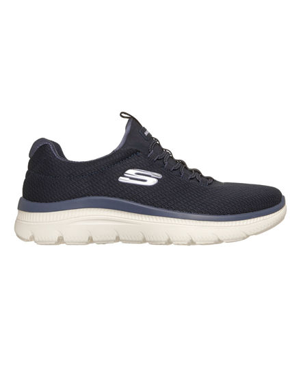 Immagine di SKECHERS - SUMMITS PLUS - SUMMER HAZE - Sneakers blu con doppi lacci elastici