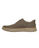 Immagine di SKECHERS - HYLAND - JUSTINO - Scarpa taupe da uomo con tomaia in tela e lacci elastici fissi