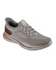 Immagine di SKECHERS - NORLAN - ALONSO - Sneakers taupe con tomaia in maglia e lacci fissi elasticizzati