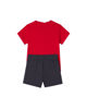 Immagine di SET SHORT+T-SH.MM MINICATS ESS RED-NAVY