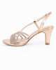 Immagine di DIVAS - Sandalo gioiello rose gold con cinturini in strass, tacco 7,5CM