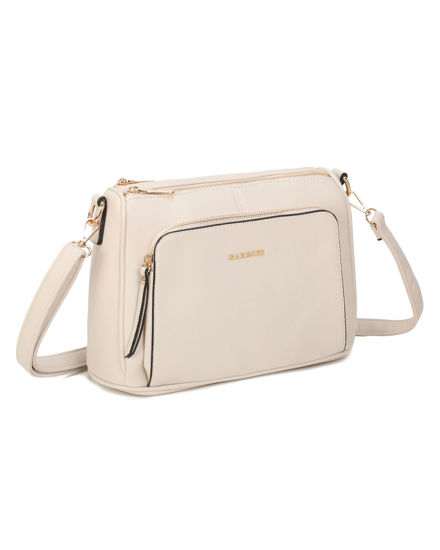 Immagine di NARDINI - Tracolla beige con due scomparti principali, tasca frontale e posteriore