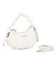 Immagine di RIFLE - Minibag bianca con manico arricciato, tracolla removibile