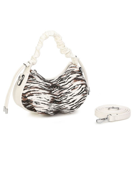 Immagine di RIFLE - Minibag animalier con manico arricciato, tracolla removibile