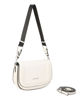 Immagine di RIFLE - Borsa bianca con tre scomparti interni e treccia sulla patta, tracolla removibile