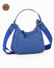 Immagine di CHESTER POLO ACADEMY - Minibag bluette in VERA PELLE con tracolla nastro loggata