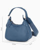 Immagine di CHESTER POLO ACADEMY - Minibag blu in VERA PELLE con tracolla nastro loggata