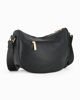 Immagine di LAURA BIAGIOTTI - Borsa mezzaluna nera con tasca posteriore
