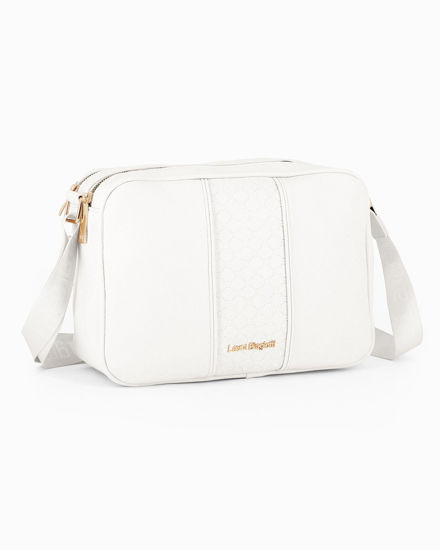 Immagine di LAURA BIAGIOTTI - Borsa bianca con due scomparti principali e tasca posteriore