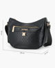 Immagine di LAURA BIAGIOTTI - Borsa mezzaluna nera con tasca frontale e posteriore