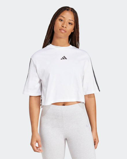 Immagine di ADIDAS - T-SHIRT BIANCA DA DONNA ESSENTIALS 3 STRIPES - JD4999