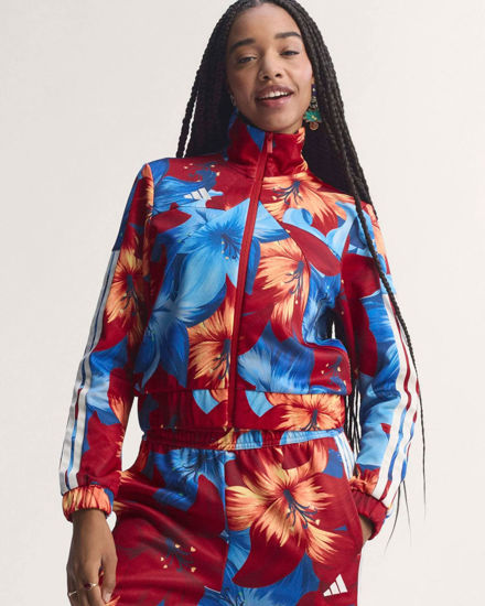 Immagine di ADIDAS - GIACCA DONNA MULTICOLOR ROSSA E BLU TRACK X FARM RIO HOUSE OF TIRO -  KD4635