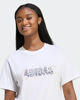 Immagine di ADIDAS - TSHIRT BIANCA DA DONNA CON LOGO ANIMAL E FLOREALE -  KB7146