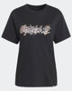 Immagine di ADIDAS - TSHIRT NERA DA DONNA CON LOGO ANIMAL E FLOREALE -  KB7147