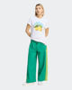Immagine di ADIDAS - PANTALONE ESSENTIAL VERDE CON BANDE GIALLE DA DONNA - KR7563