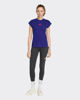 Immagine di ADIDAS - TSHIRT ESSENTIAL BLU CON 3 BANDE BIANCHE DA DONNA - KD9445
