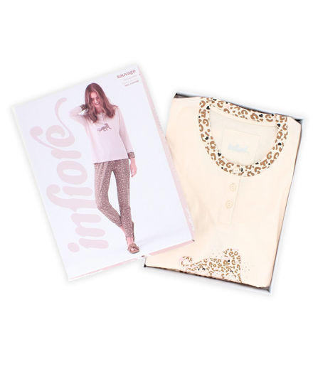 Immagine di DONNA PIGIAMA ML SERAFINO LEOPARDO