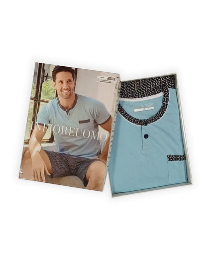 Immagine di UOMO PIGIAMA MM SERAFINO CON TASCHINO