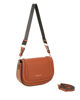 Immagine di RIFLE - Borsa cuoio con tre scomparti interni e treccia sulla patta, tracolla removibile
