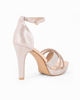 Immagine di MISS GLOBO - Sandalo champagne con cinturini incrociati, tacco 10,5CM