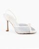 Immagine di TATOO - Sandalo slingback bianco con strass e perla, tacco 9,5CM
