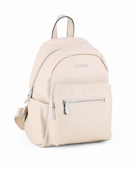 Immagine di RIFLE - Zaino beige con tasche frontali e laterali