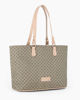 Immagine di LAURA BIAGIOTTI - Borsa shopping beige loggata