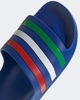 Immagine di ADIDAS - CIABATTA ADILETTE AQUA BLU ELETTRICO CON BANDIERA ITALIA - HQ2445