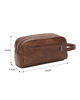 Immagine di RIFLE - Pochette marrone da uomo con due scomparti principali, tasca posteriore e polsiera