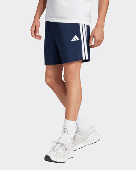 Immagine di ADIDAS - SHORT BLU DA UOMO ESSENTIALS 3 STRISCE CHELSEA - JW1914