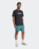 Immagine di ADIDAS - SHORT BLU PETROLIO DA UOMO ESSENTIALS 3 STRISCE CHELSEA - KT0550