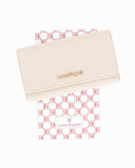 Immagine di LAURA BIAGIOTTI - Portafoglio naturale loggato con patta